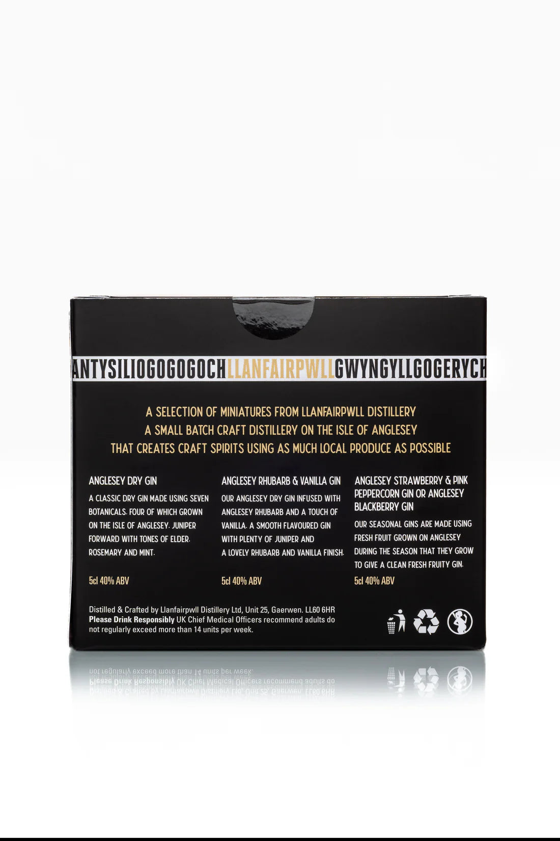 Llanfairpwll Distillery Gin Miniatures Gift Pack (3 x 50ml)