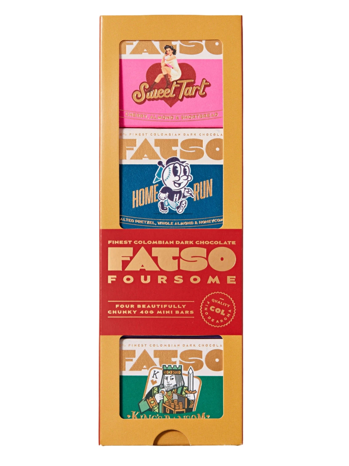 Fatso Foursome - Mini chocolate bar gift box