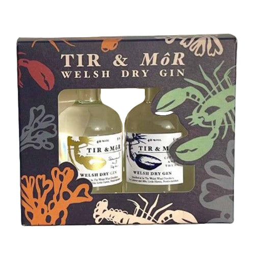 Tir a Mor Welsh Dry Gin, Gift Box, 2 x 5cl