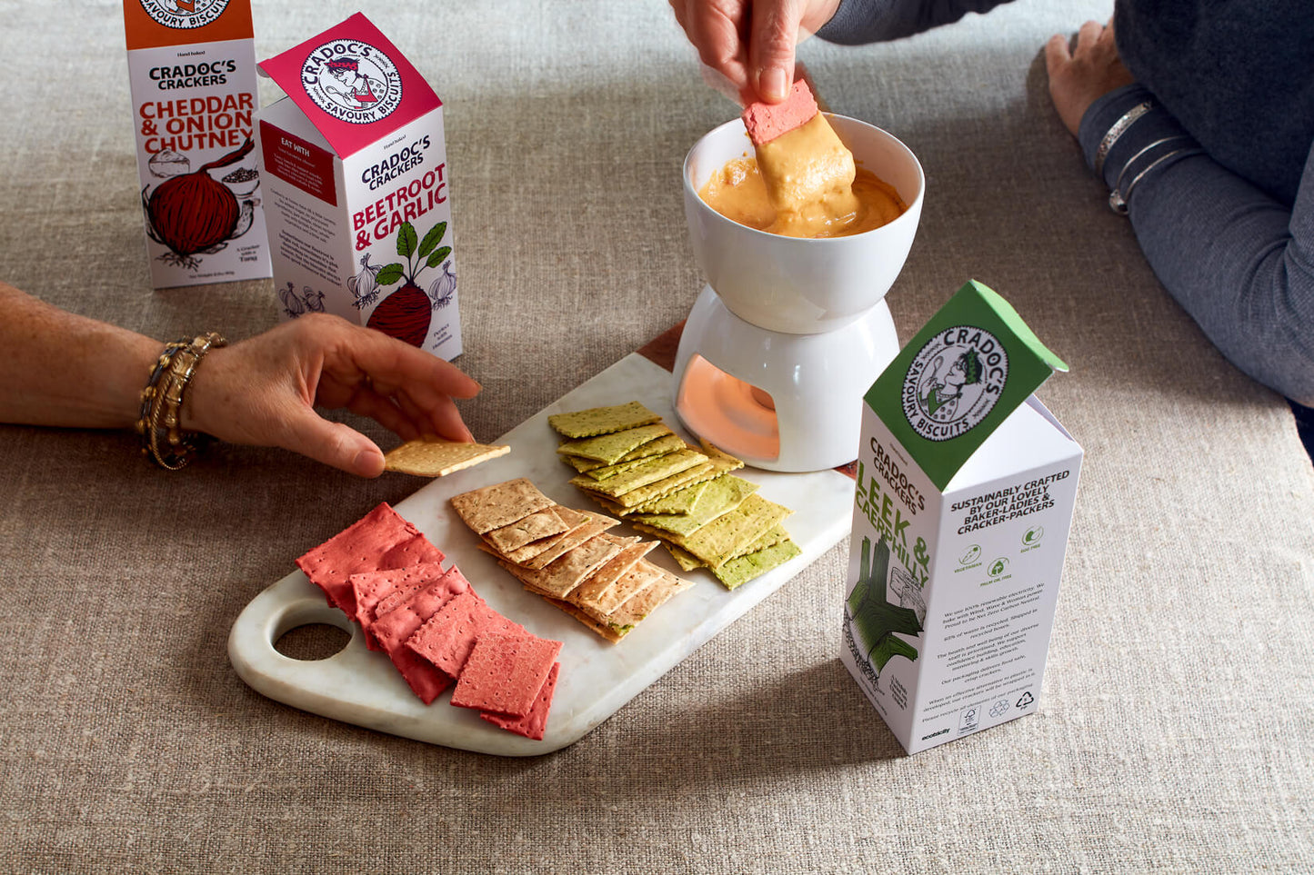 Leek & Caerphilly Cheese Crackers