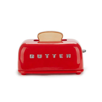 Balvi - Toasty Ceramic Butter Dish Red