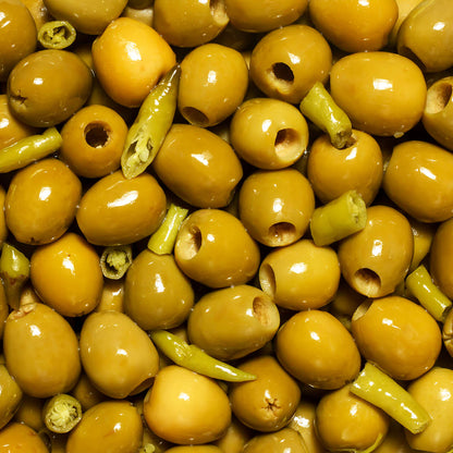 Perelló, Gordal Spicy Pitted Olives 150g