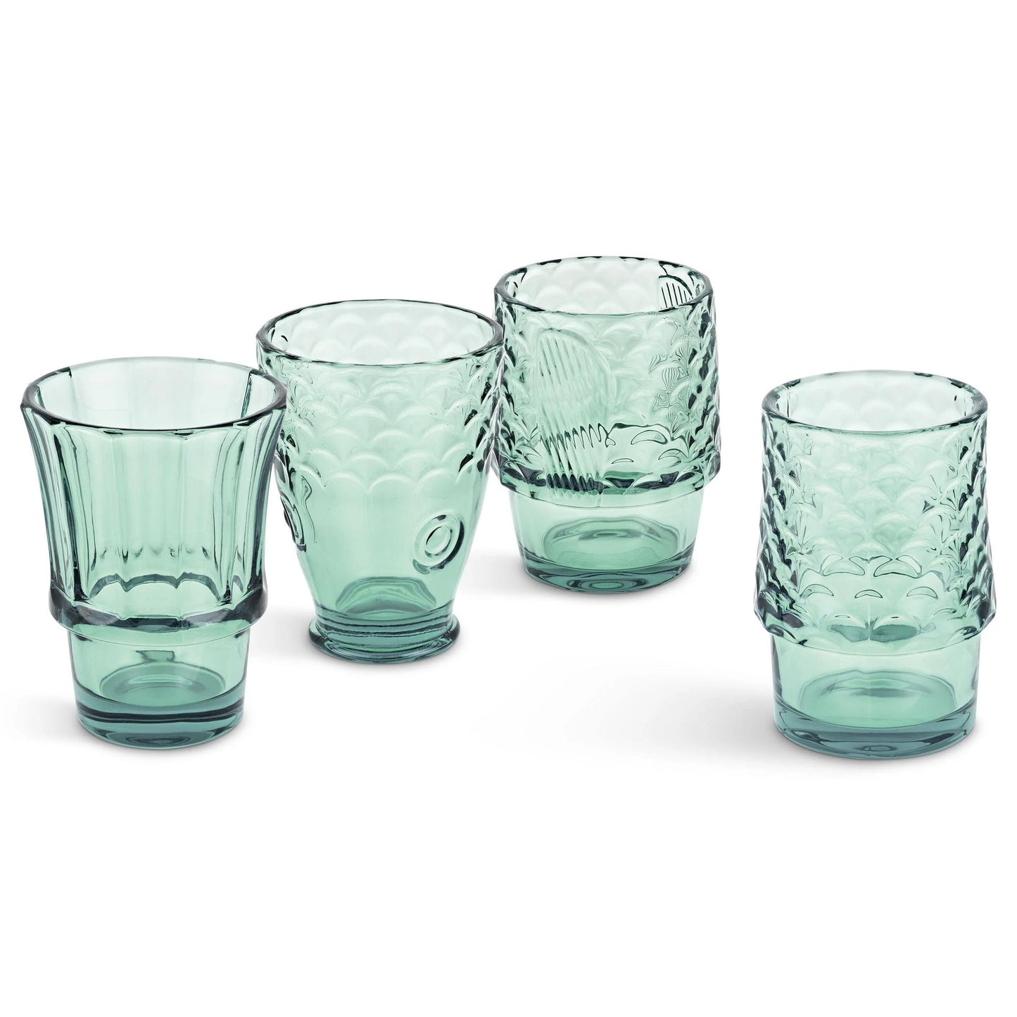 Fish Stacking Glasses - Set of 4