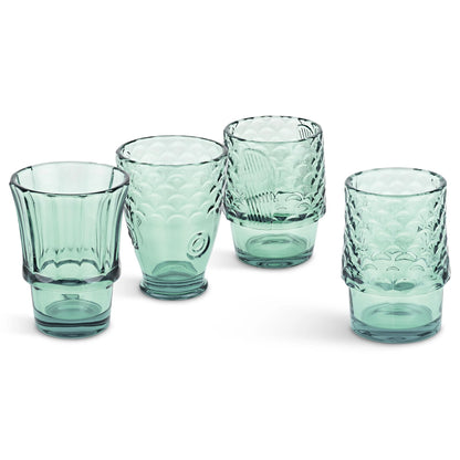 Fish Stacking Glasses - Set of 4