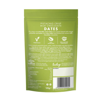 Forest Feast, Pistachio Crisp Milk Chocolate Dates