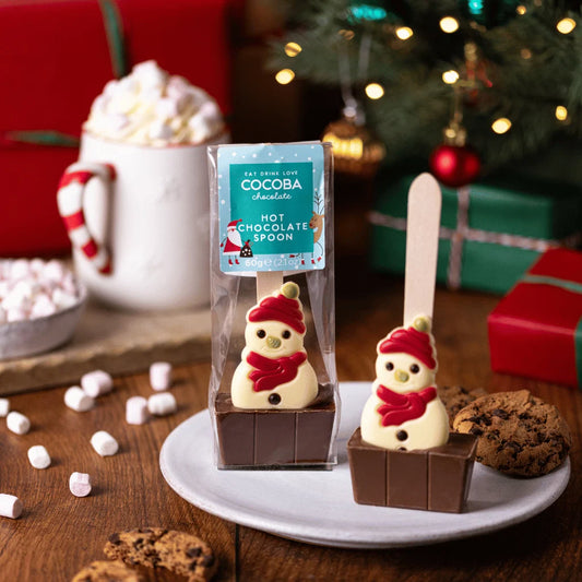 Cocoba - Christmas Snowman Milk Hot Chocolate Spoon