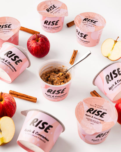 Rise, Apple & Cinnamon - Blitzed Grain Porridge Pots (80g)