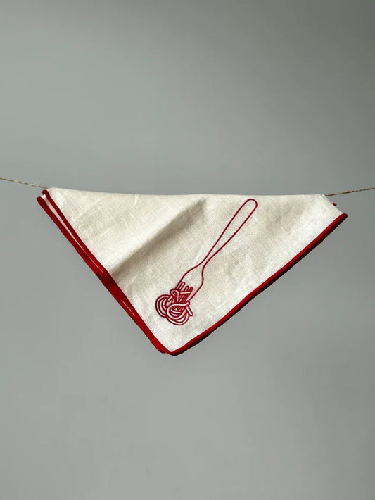 Maegen - Linen Blend Napkin, Spaghetti