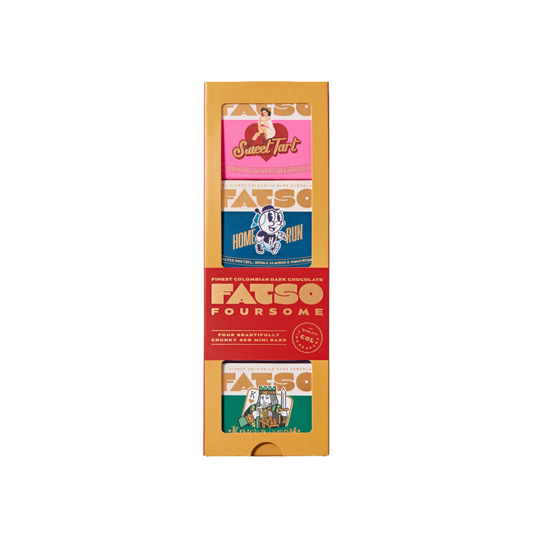Hello Fatso Fatso, Foursome Mini Chocolate Bar Gift Box – Dylan's Online Store