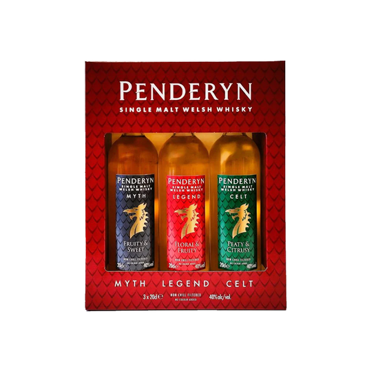 Penderyn Dragon Whisky Gift Pack 3 x 20 cl