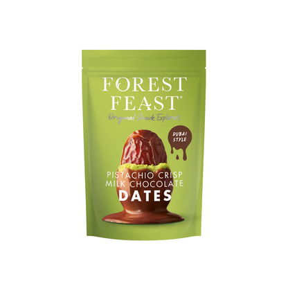 Forest Feast, Pistachio Crisp Milk Chocolate Dates